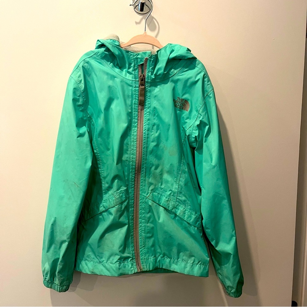 North Face Girls Lightweight rain jacket Size 6